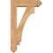 Ekena Millwork Imperial Arts and Crafts Smooth Bracket w/ Offset Brace, Western Red Cedar, 5 1/2"W x 18"D x 30"H BKT0604X18X30IMP03SWR - alternate 3